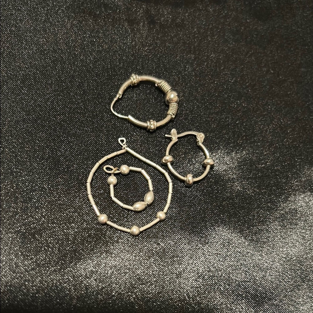 Elegant Silver Hoop Earrings